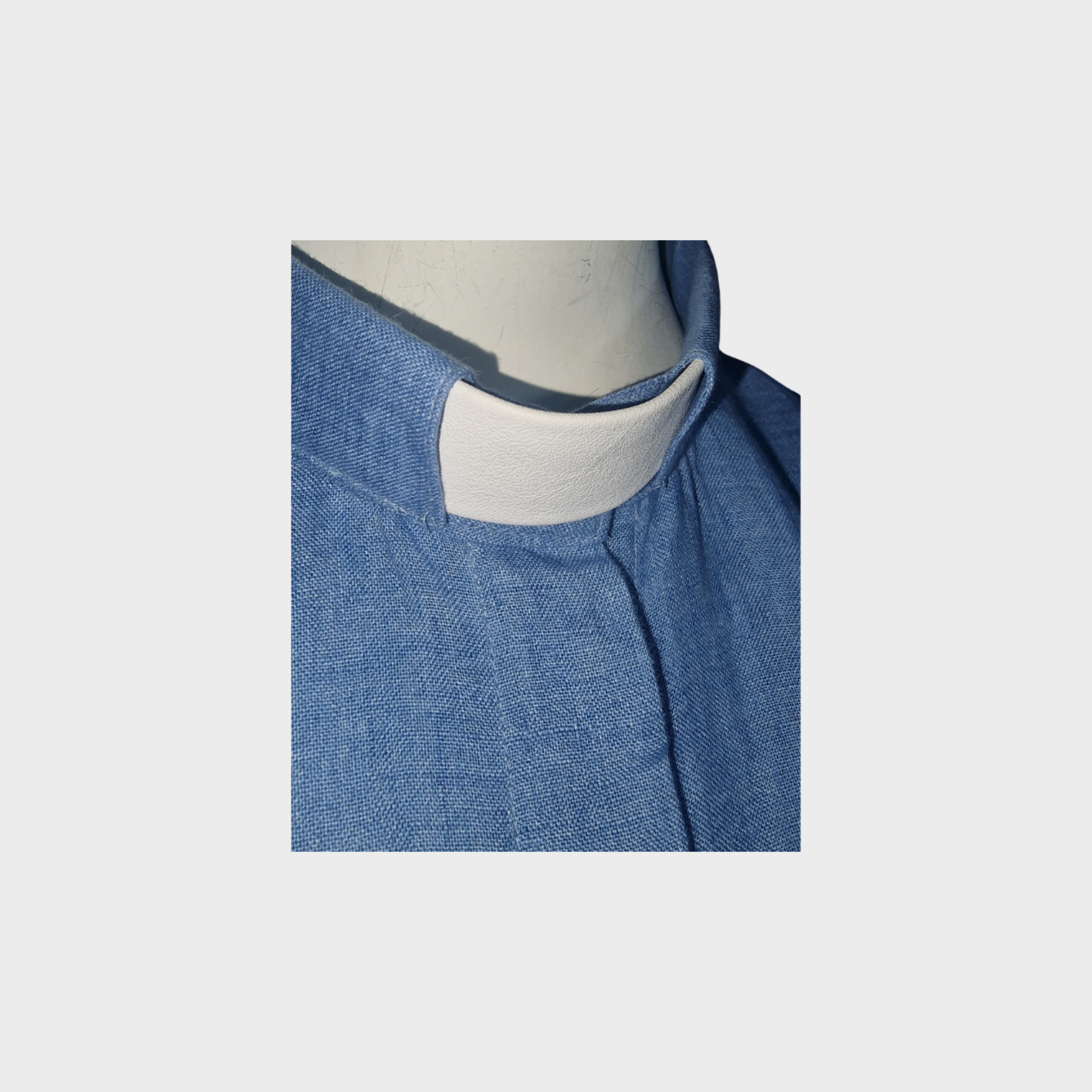 Instickskrage i skinn