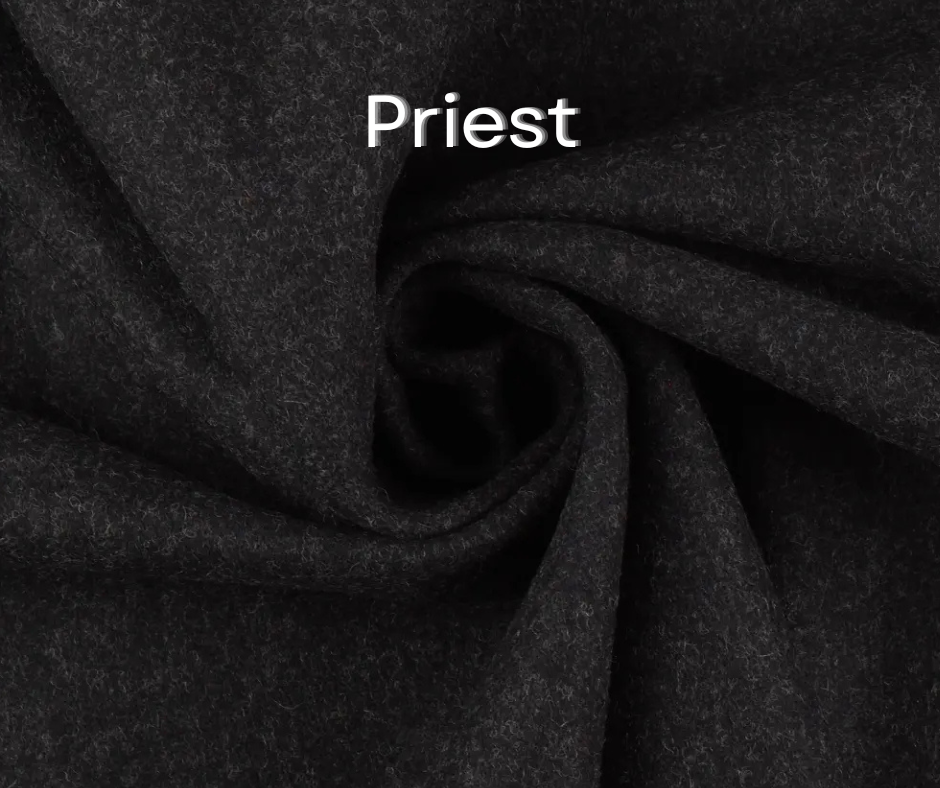 Ull poncho fucsia präst