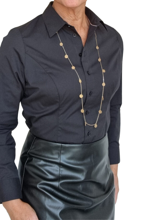 ProudClassic svart skjorta poplin - Bild 8